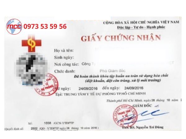 giấy chứng nhận đủ điều kiện diệt côn trùng