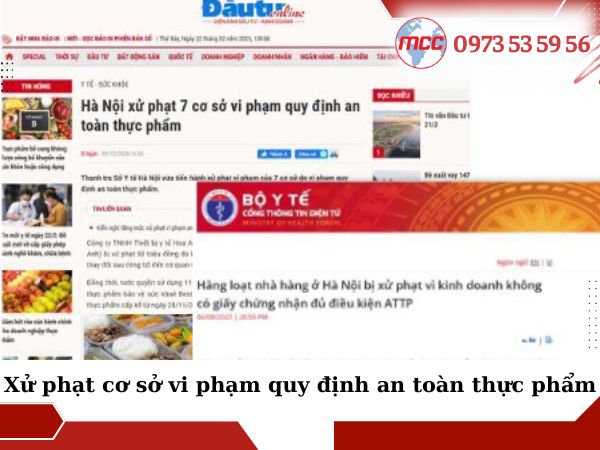 Không có giấy phép vệ sinh an toàn thực phẩm