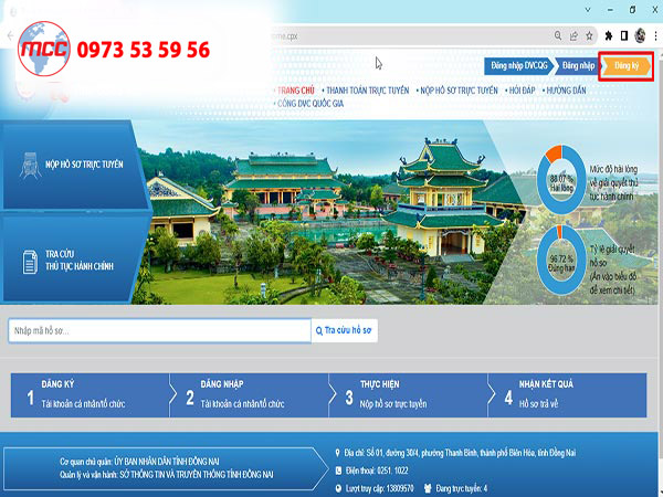 Cổng thông tin điện tử tỉnh Đồng Nai