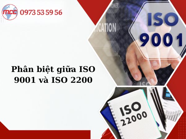 phân biệt giữa iso 9001 và iso 2200
