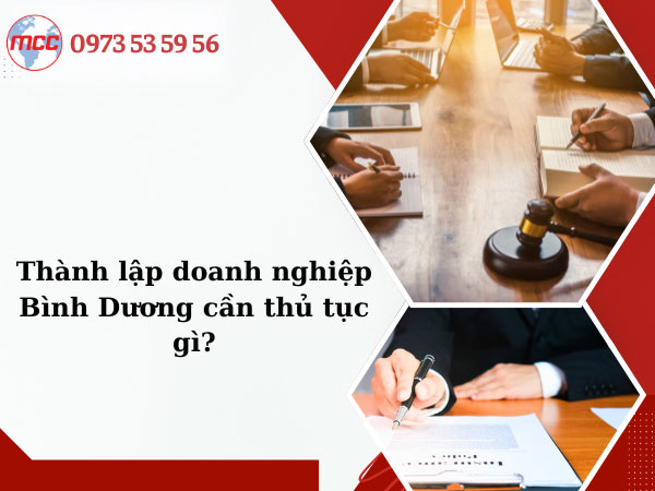 thành lập doanh nghiệp bình dương cần thủ tục gì