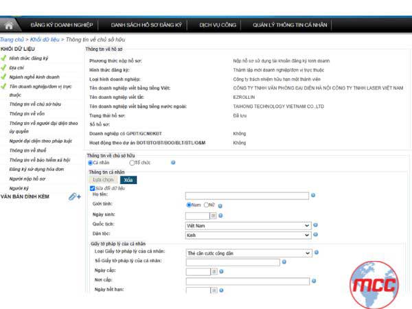 Cách đăng ký doanh nghiệp online