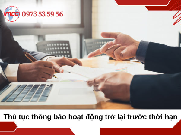 Thủ tục thông báo tạm ngừng hoạt động công ty