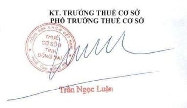 thuế cơ sở 3 tỉnh đồng nai 