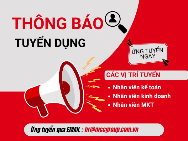 MCC thông báo tuyển dụng đầu năm 2026