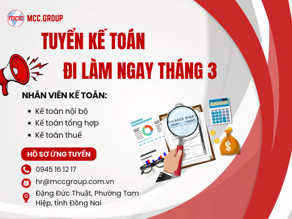 tuyển nhân viên kế toán tại Biên Hoà Đồng Nai