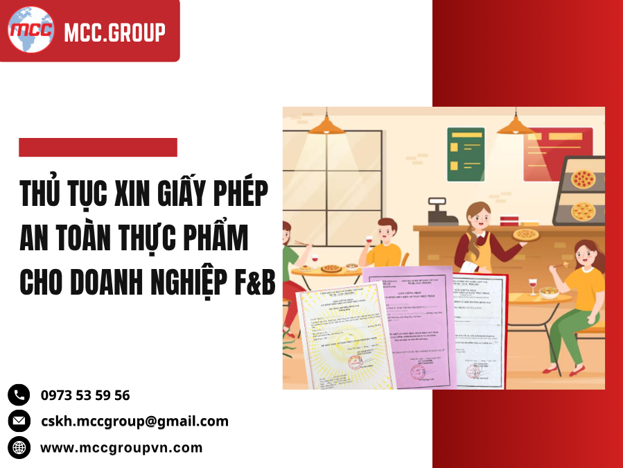 giấy phép an toàn thực phẩm cho doanh nghiệp F&B