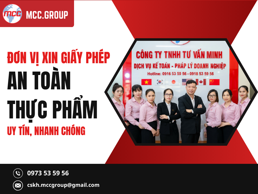 giấy phép an toàn thực phẩm cho doanh nghiệp F&B