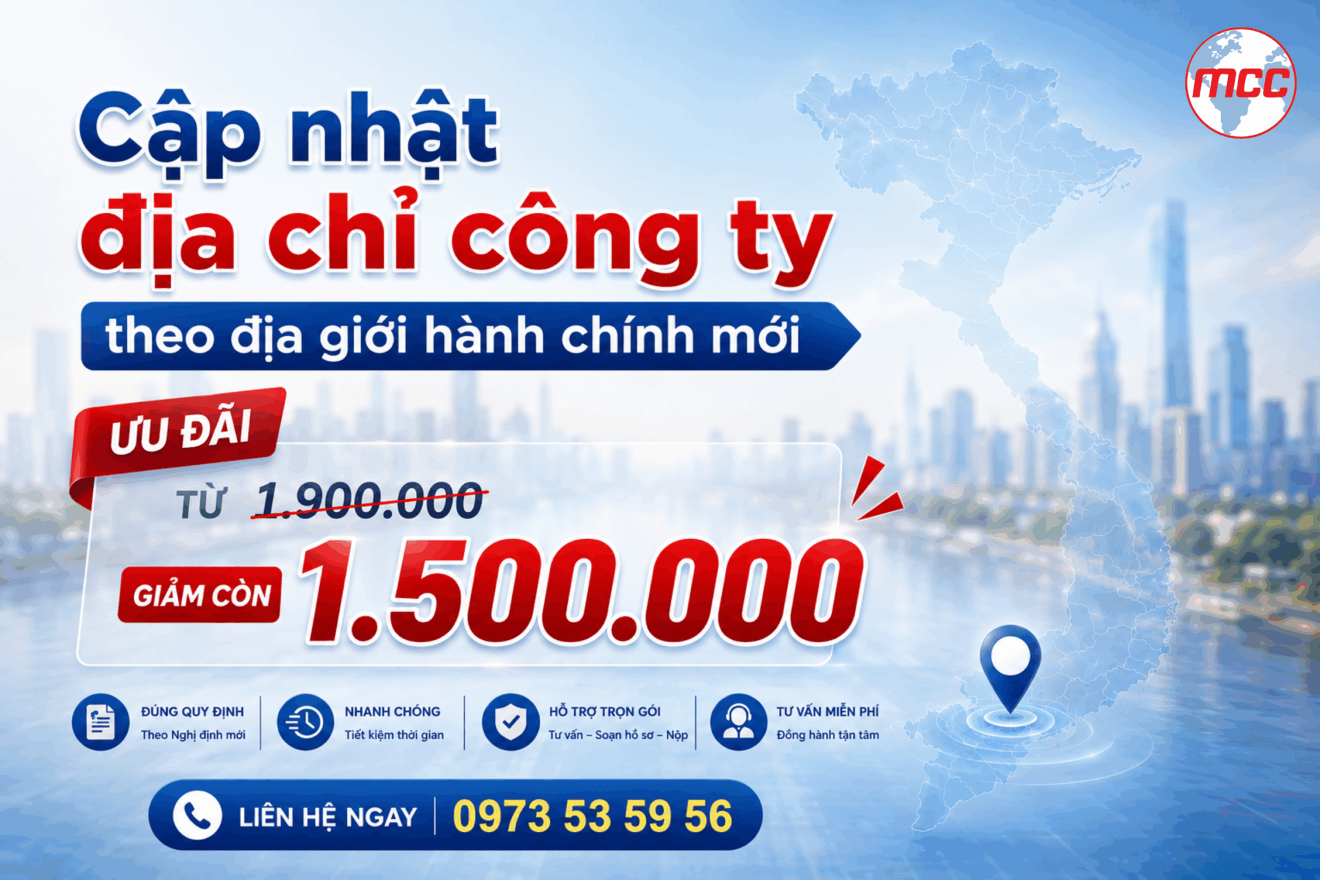 cập nhật địa chỉ doanh nghiệp