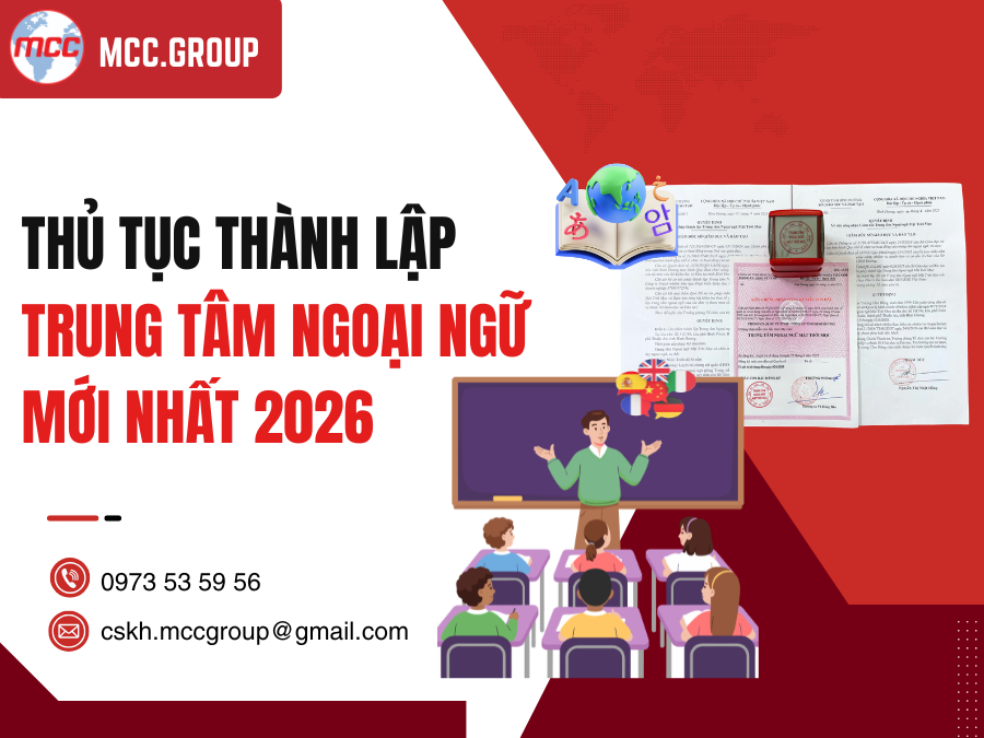 thành lập trung tâm ngoại ngữ