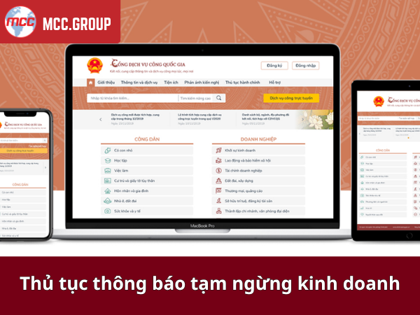 tạm ngừng kinh doanh